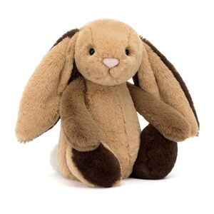 Jellycat Bashful Patchwork Brown Bunny Plush